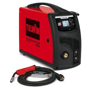 Aparat sudura MIG-MAG/ MMA/TIG Telwin TECHNOMIG215DUAL_SYNERGIC, 220 A, sarma otel 0.6-1 mm, electrozi 1.6-3.2 mm, cu accesorii imagine