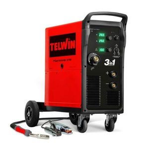 Aparat sudura multiproces MIG/MMA/TIG DC Telwin MASTERMIG 275i, 250 A, sarma otel 0.6-1.2 mm, cu accesorii imagine