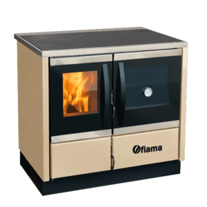 Termosemineu de incalzit si gatit FIAMA THERMO ROCKY , 16 Kw, cu cuptor de gatit si plita, evacuare partea dreapta imagine