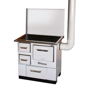 Soba de gatit si incalzit FIAMA SD 3 DP, 7 Kw, cu cuptor de gatit si plita, evacuare partea dreapta, culoare alb imagine