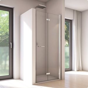Usa de dus pliabila Ronal (SanSwiss) Solino SOLF1 90cm dreapta sticla securizata 6mm imagine