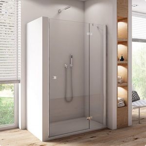 Usa de dus batanta cu segment fix Ronal (SanSwiss) Annea AN13 100cm dreapta sticla securizata 6mm imagine