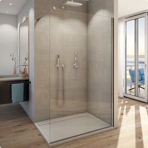 Cabina de dus Walk-In Ronal (SanSwiss) Easy STR4P 110cm sticla securizata 8mm imagine