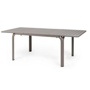 Masa exterior Nardi Alloro 140 extensibila max 210x100cm baza aluminiu tortora imagine