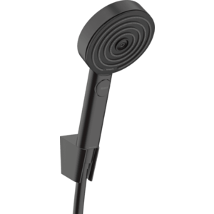 Set de dus Hansgrohe Pulsify Select S 105 3jet Relaxation EcoSmart cu agatatoare si furtun de dus 160cm negru mat imagine