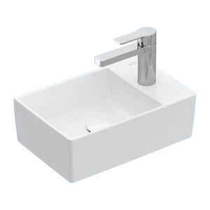 Lavoar asimetric Villeroy & Boch Memento 2.0 40x26cm fara preaplin Alb Alpin imagine