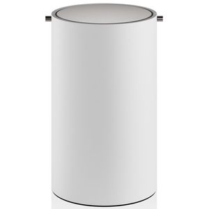 Cos de gunoi cu capac Decor Walther Stone BEMD 30cm alb mat-inox mat imagine