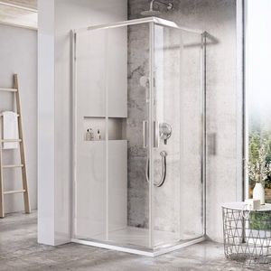 Cabina de dus patrata Ravak Blix Slim BLSRV2 90x90cm crom lucios imagine