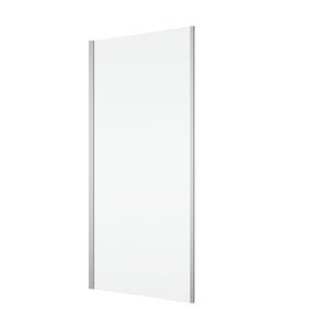 Perete fix Ronal (Sansswiss) Arelia D20F1 90cm sticla AquaPerle 5mm profil argintiu imagine