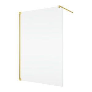 Cabina de dus Walk-In Ronal (SanSwiss) Cadura CAT4 100cm sticla AquaPerle 6mm profil auriu imagine