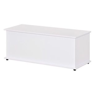 HOMCOM Cutie de depozitare multifunctionala din PAL cu capac care se deschide, pentru camera si intrare, 100x40x40cm, alb | Aosom Romania imagine