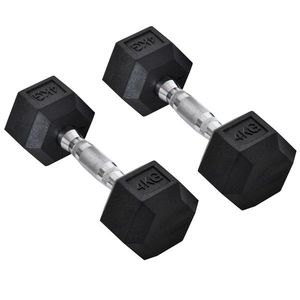 HOMCOM Haltere Hex 4kg Antiderapant | Aosom Romania imagine