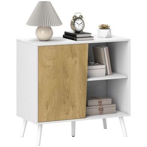 HOMCOM Dulap Modern Reglabil Alb | Aosom Romania imagine