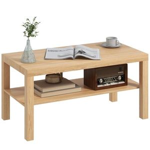HOMCOM Tavă Cafea Modernă Noce 90x45 | Aosom Romania imagine