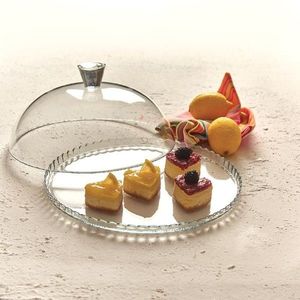 Platou tort cu capac Patisserie, Pasabahce, 32 cm, sticla imagine