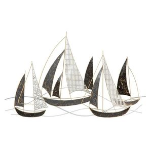 Decoratiune de perete Veliero, Mauro Ferretti, 91x55.9 cm, fier, multicolor imagine