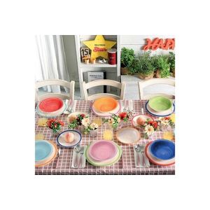 Serviciu de masa 18 piese, Louise Holi, Tognana, ceramica glazurata, multicolor imagine