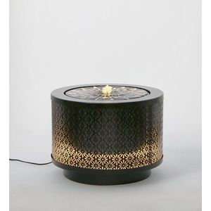 Fantana decorativa cu LED Miki, Bizzotto, D40x30 cm, metal, negru imagine