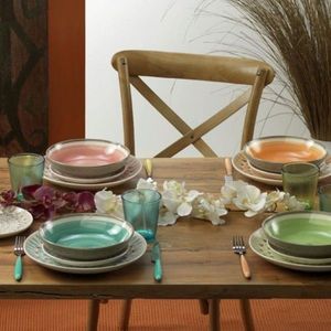 Serviciu de masa 18 piese, Capetown, Tognana, ceramica, multicolor imagine