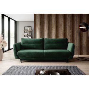 Canapea extensibila 4 locuri ELTAP, SO-SIL-35LO, Silva, 236x95x90 cm, lemn/poliester, verde inchis imagine