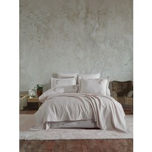 Set cuvertura de pat dubla 3 piese, Noris - Stone, Şaheser, Bumbac imagine