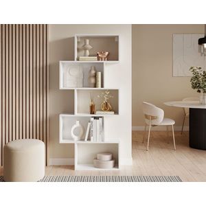 Raft de perete ELTAP, Sottis, 80x20x180 cm, PAL/PVC, alb imagine