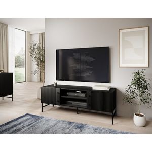 Comoda TV ELTAP, Raftt, 152x42x55 cm, PAL/MDF, negru imagine
