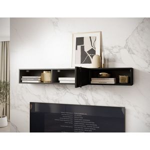 Raft de perete ELTAP, Raftt, 150x22x20 cm, PAL/MDF, negru imagine