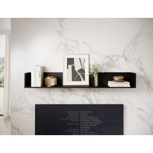 Polita de perete ELTAP, Raftt, 150x22x20 cm, PAL/MDF, negru imagine