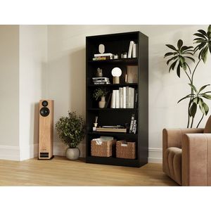 Raft de perete ELTAP, Seilf, 80x40x180 cm, PAL/PVC, negru imagine