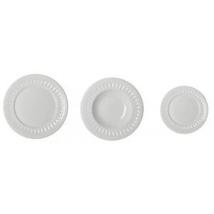 Serviciu de masa 18 piese, Senzatempo, Brandani, portelan New Bone China imagine