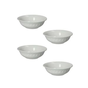 Set 4 boluri, Senzatempo, Brandani, D13x4 cm, portelan New Bone China imagine