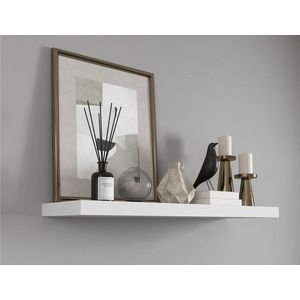 Raft de perete ELTAP, Gariss, 80x26x15 cm, PAL/PVC, alb imagine