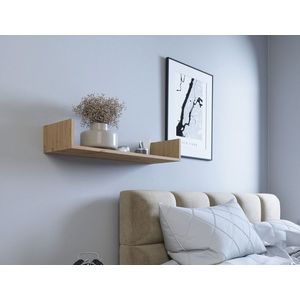 Raft de perete ELTAP, Vissta, 80x25x14 cm, PAL/PVC, stejar imagine