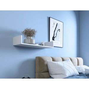 Raft de perete ELTAP, Vissta, 80x25x14 cm, PAL/PVC, alb imagine