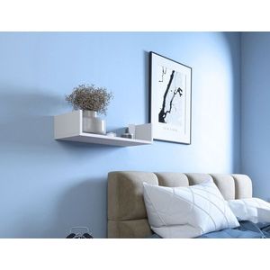 Raft de perete ELTAP, Vissta, 60x25x14 cm, PAL/PVC, alb imagine