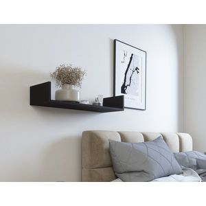 Raft de perete ELTAP, Vissta, 80x25x14 cm, PAL/PVC, negru imagine