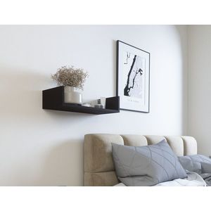 Raft de perete ELTAP, Vissta, 60x25x14 cm, PAL/PVC, negru imagine