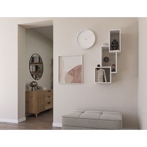 Raft de perete ELTAP, Alitty, 96x25x46 cm, PAL/PVC, alb imagine