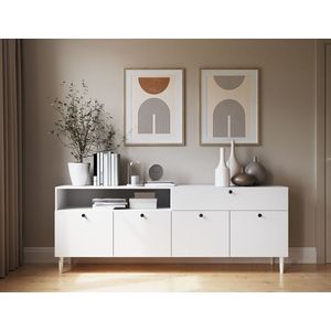 Comoda ELTAP, Dullum, 200x40x75 cm, MDF, alb imagine