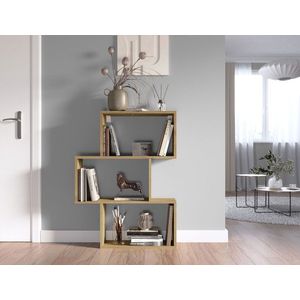 Raft de perete ELTAP, Evertti, 80x20x108 cm, PAL/PVC, stejar imagine