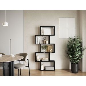 Raft de perete ELTAP, Shellf, 80x20x180 cm, PAL/PVC, negru imagine