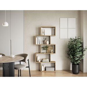 Raft de perete ELTAP, Shellf, 80x20x180 cm, PAL/PVC, stejar imagine
