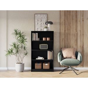 Raft de perete ELTAP, Pocett, 80x40x146 cm, PAL/PVC, negru imagine