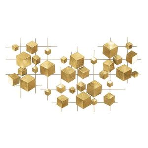 Decoratiune de perete 3D Abstract, Mauro Ferretti, 90.5x3.5x50 cm, fier imagine