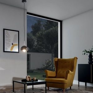 Lustra ELTAP, Canonus, 15x110 cm, 1xE27, 15W, otel, negru imagine
