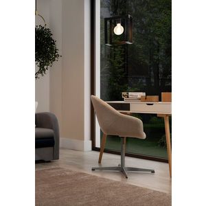 Lustra ELTAP, Giorri, 24x18x120 cm, 1xE27, 15W, otel, negru imagine