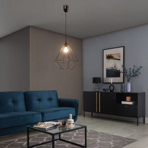 Lustra ELTAP, Brevitas, 35x90 cm, 1xE27, 15W, otel, negru imagine