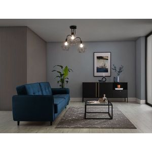 Lustra ELTAP, Bendinni, 51x51x50 cm, 3xE27, 15W, otel, negru imagine