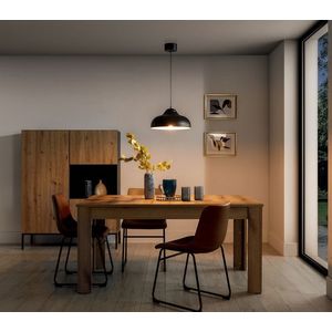 Lustra ELTAP, Desolo, 40x130 cm, 1xE27, 15W, otel, negru imagine
